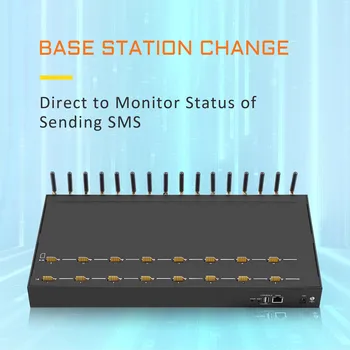 Új verzió! Multi SIMs 2G 16 csatorna SMS és Voice Gateway GSM modem 16 portok SMS modem fogadáshoz és tömeges SMS üzlethez