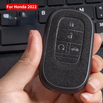 Új érkezésű bőr + Tpu kulcstok tok tok a Honda Civic Accord Vezel 2022 4 gombos kulcshoz