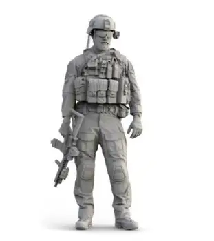 Új összeszereletlen 1/35 amerikai modern zászlóalj operátor katona férfi Gyanta figura festetlen modellkészlet
